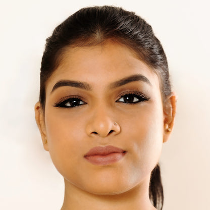 Fiza fluttery lashes showcasing bold yet natural volume for subtle glamour and eye enhancement.