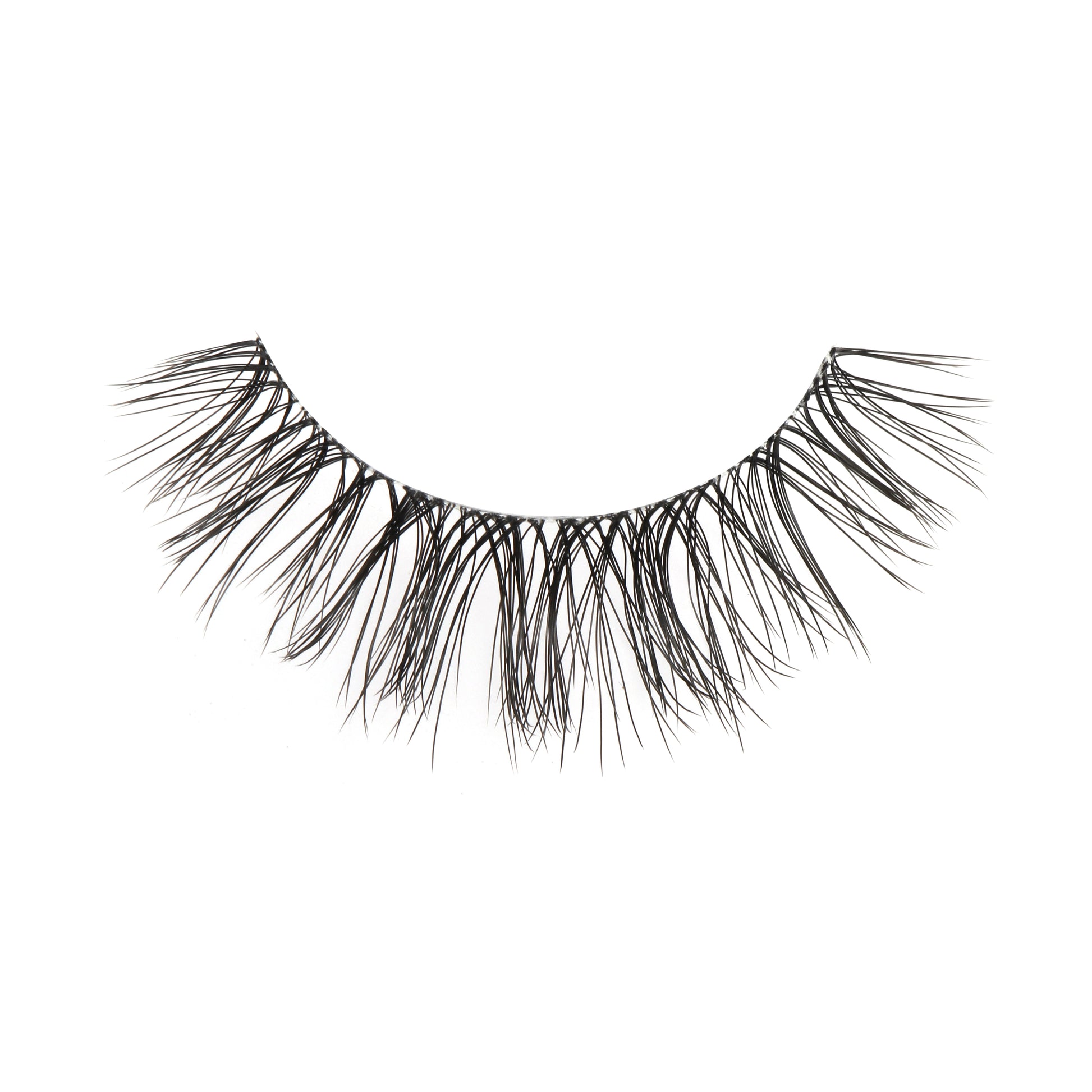 Fiza fluttery lashes showcasing bold yet natural volume for subtle glamour and eye enhancement.